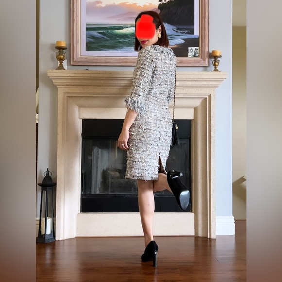 Chanel Cap Toe Blk Suede  Platform High Heel Round Toe W Pump size 9.5 - Picture 8 of 16